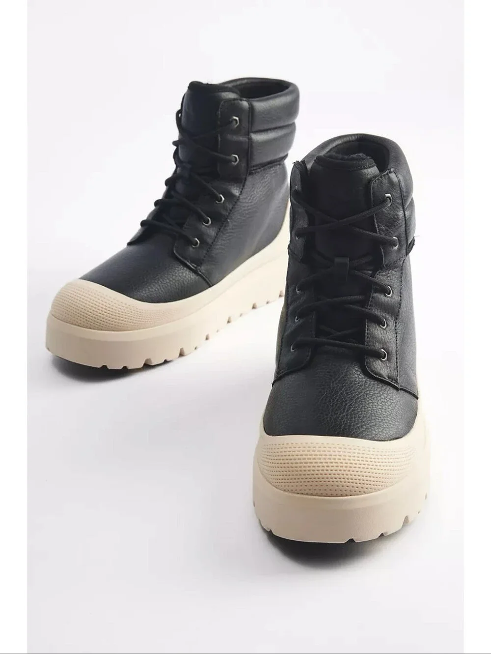 🆕️ UGG Neumel High Weather Hybrid Boots Black Birch Men 7 Women8 Waterproof